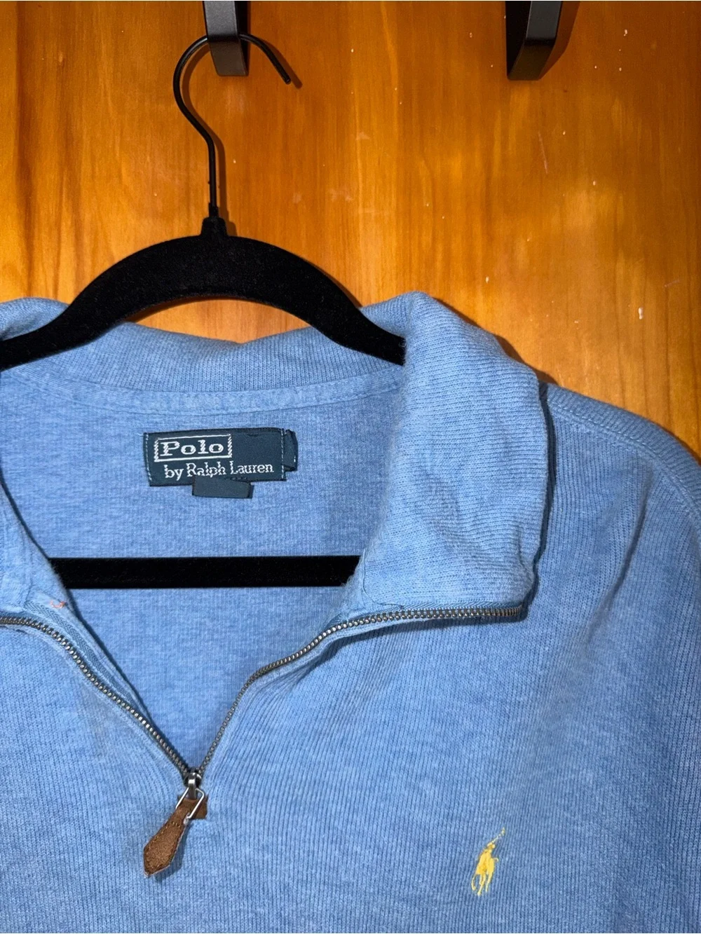 Polo by Ralph Lauren Light Blue Quarter-Zip Long Sleeve XL
